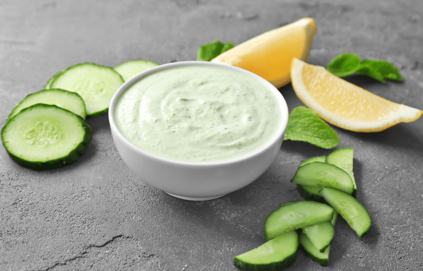 Cucumber yogurt dip