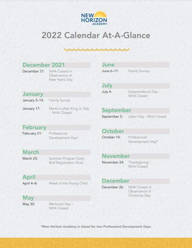 2022 Professional Development Day Update - New Horizon Academy 2022 Professional Development Day Update - New Horizon Academy