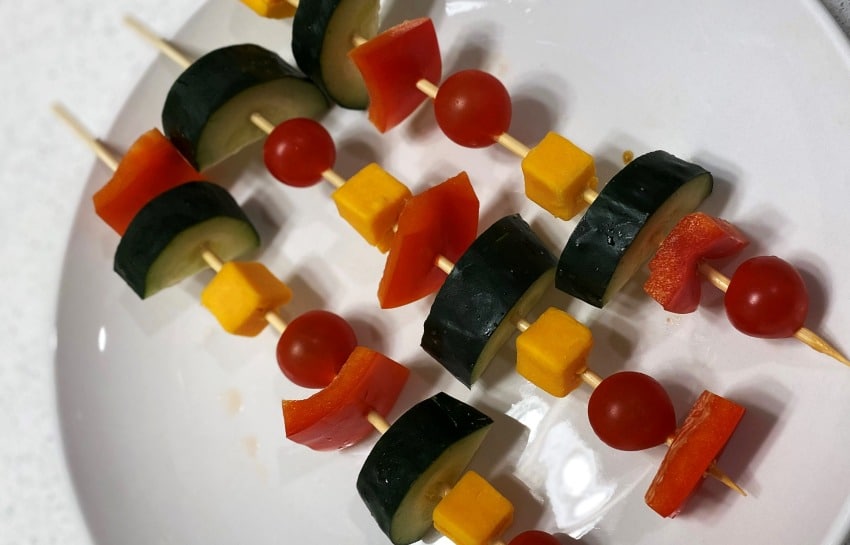 Kid Friendly Cheese and Vegetable Kabobs New Horizon Academy