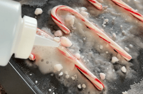 Fizzing candy canes