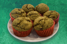 Spinach banana muffins