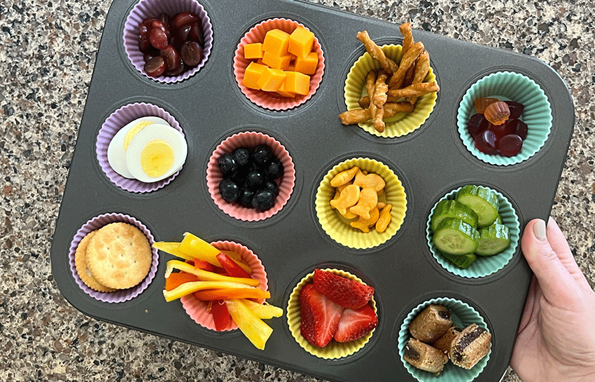 How to Make a Kid-Friendly Charcuterie Board Using Muffin Tins