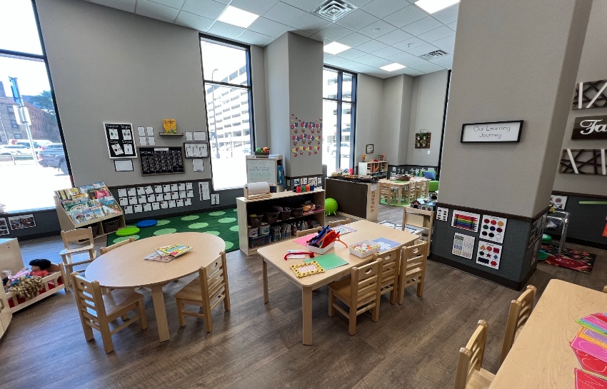 toddler classroom at New Horizon Academy childcare in downtown Minneapolis