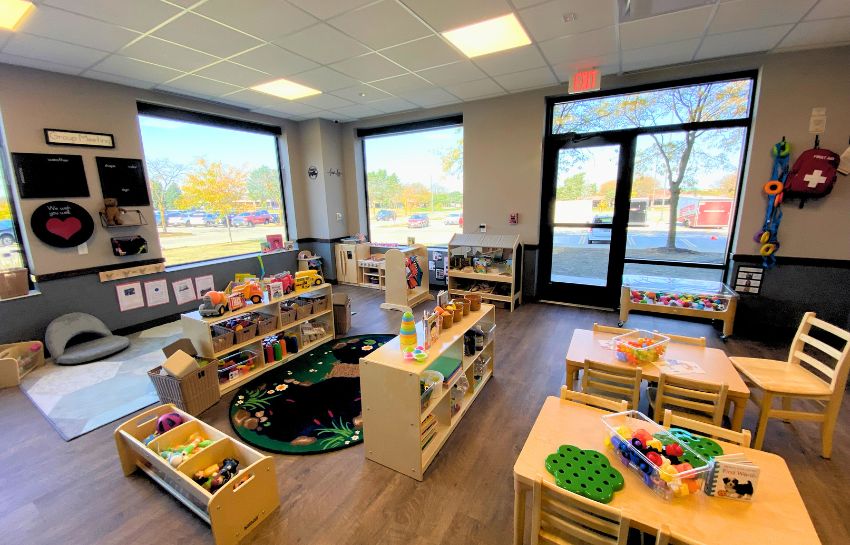 Toddler classroom at New Horizon Academy - ITA Group in West Des Moines, Iowa